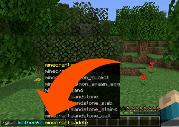 how to get a saddle in minecraft cheat
