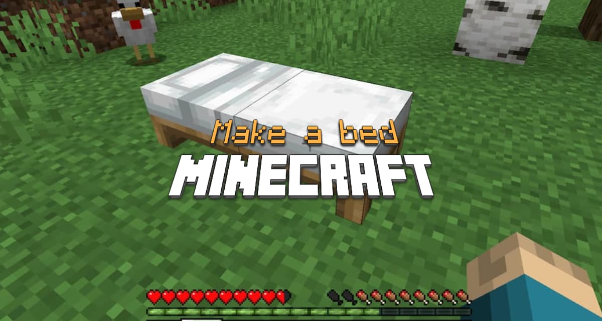 How to make a bed in Minecraft ?