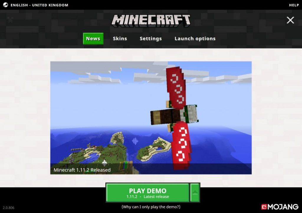 minecraft demo