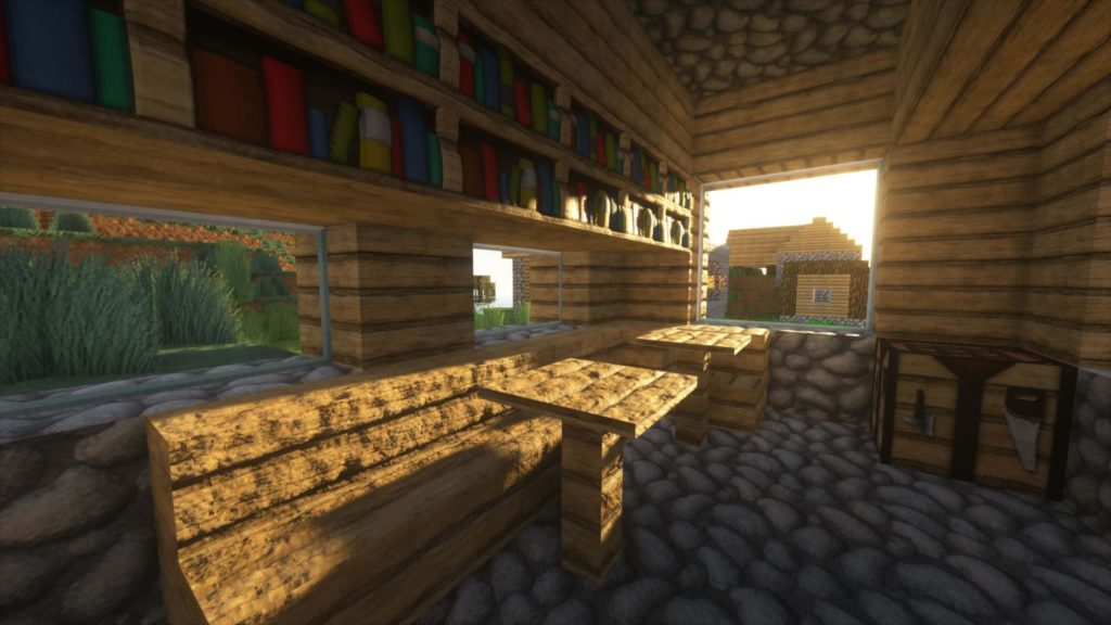 Seus Shader : inside a house in a village