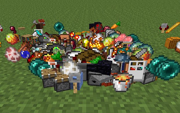 items objets lucky block mod minecraft