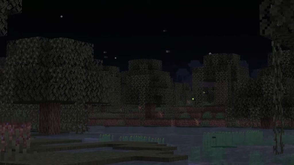 firefly in minecraft night