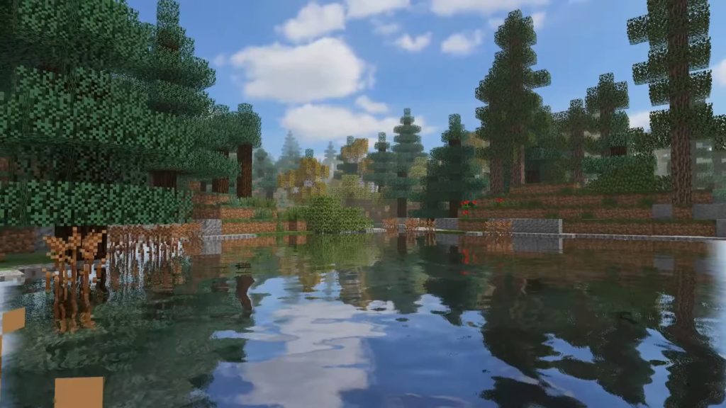 sora shaders water forest
