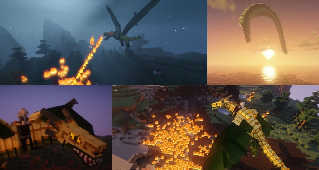 ice and fire dragons in a whole new light mod