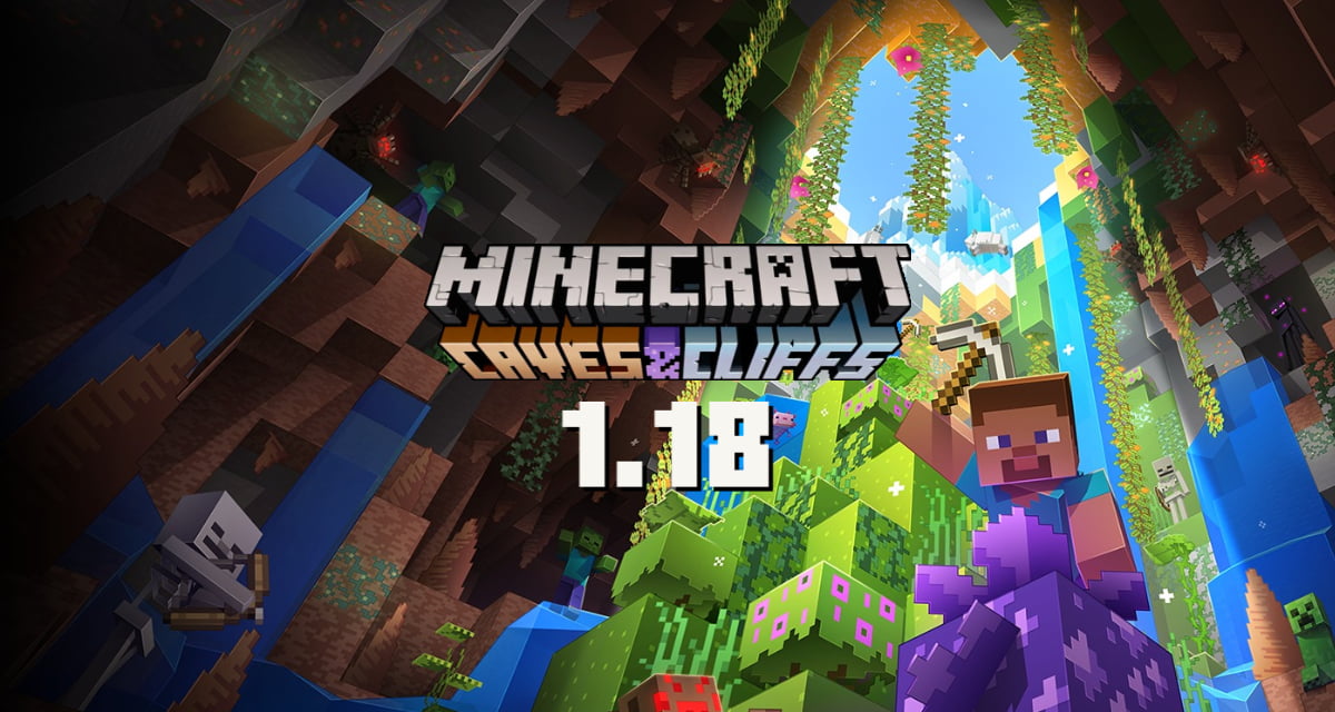 Minecraft's 1.18 update on Android and iOS