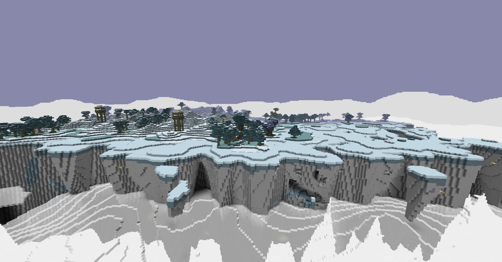 artic peaks biome aether minecraft