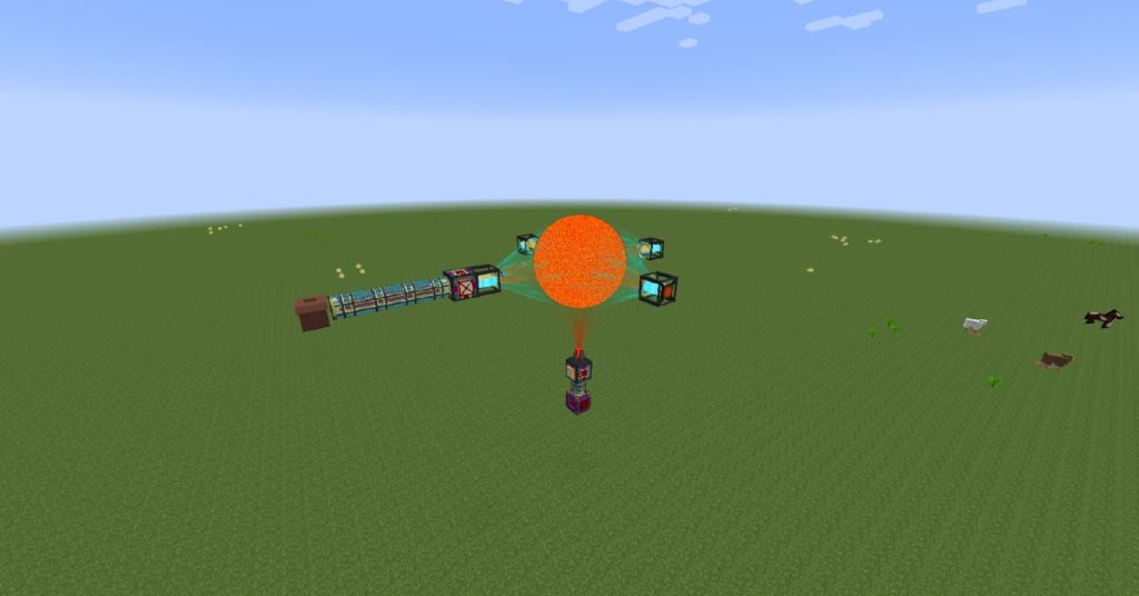 A draconic reactor about to explode