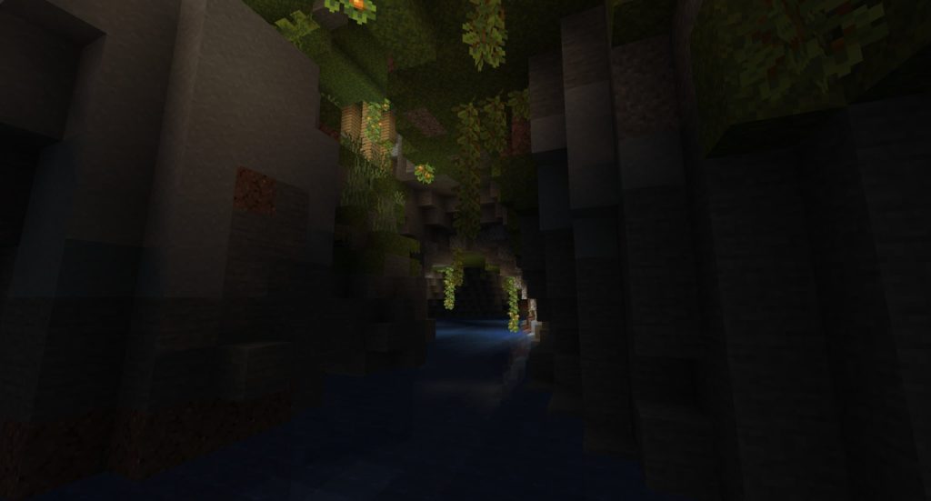 üppige Höhle minecraft
