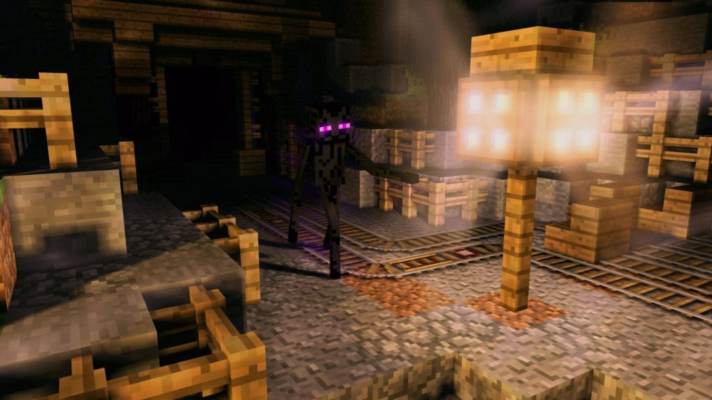 Fondo de pantalla de Minecraft : mina de enderman