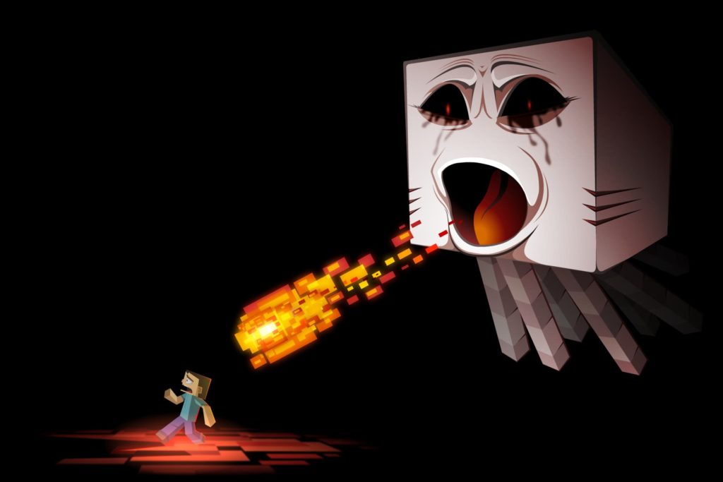 fondo de pantalla de Minecraft : un fantasma