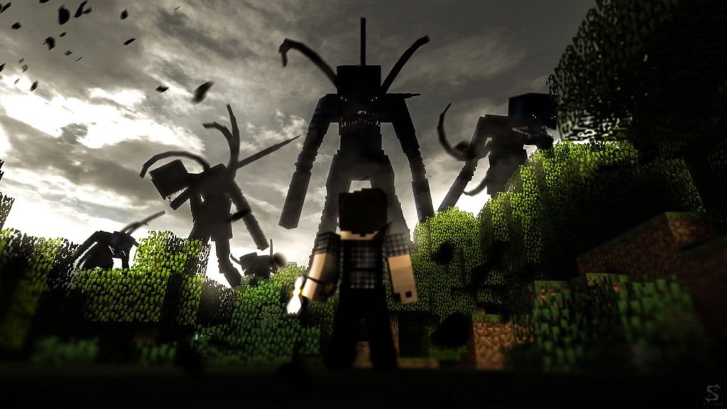 Minecraft bildschirmhintergrund : Horror