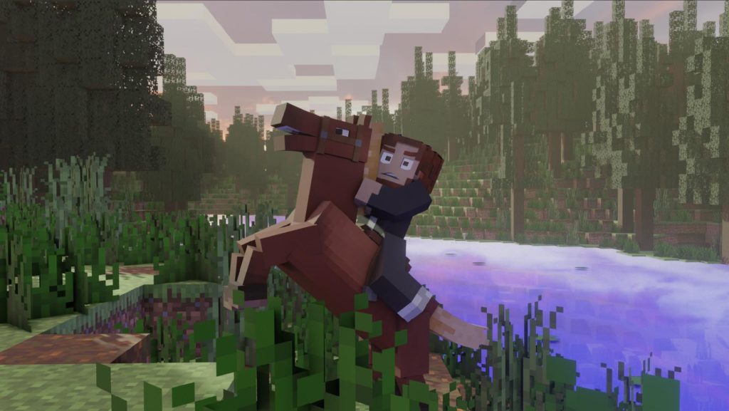 minecraft bildschirmhintergrund pferd