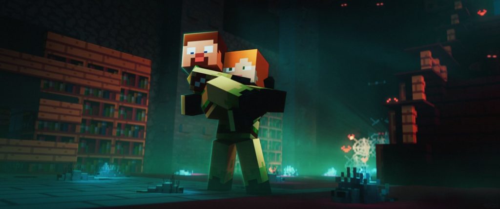 wallpaper minecraft steve who is afraid in the bars of alex