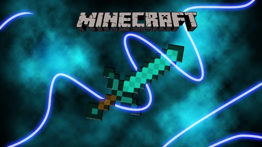 Minecraft bildschirmhintergrund : Schwert