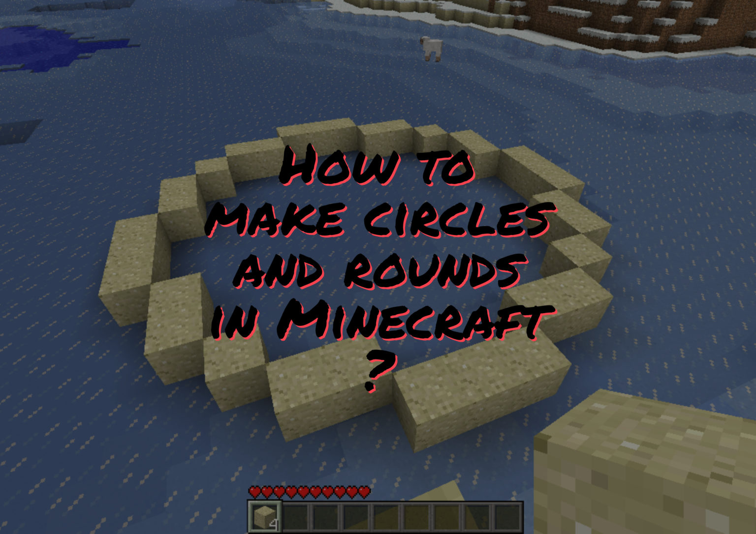 How To Make Circles And Rounds In Minecraft ? Minecraft Tutos
