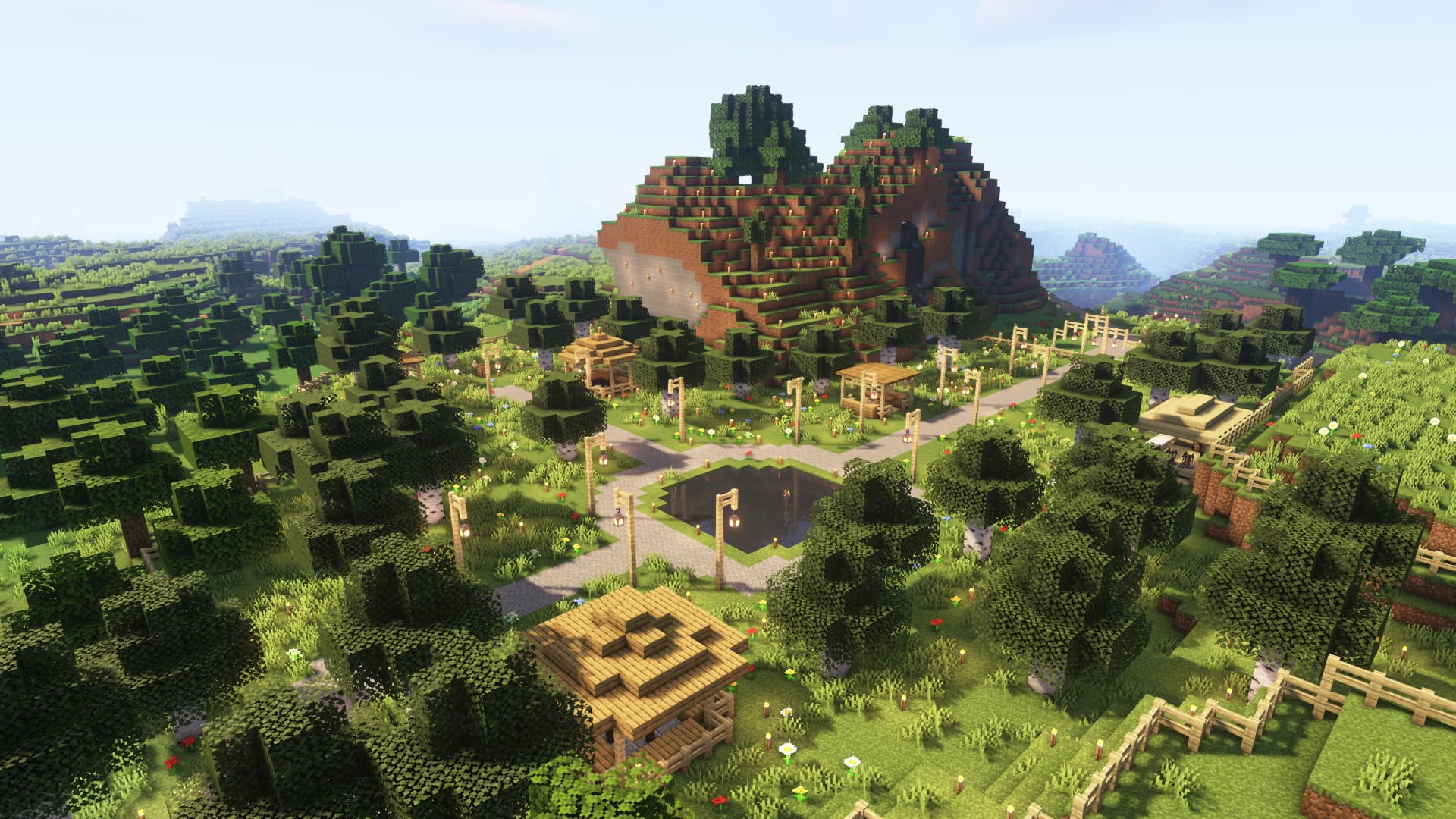 Uma aldeia no fundo de uma colina