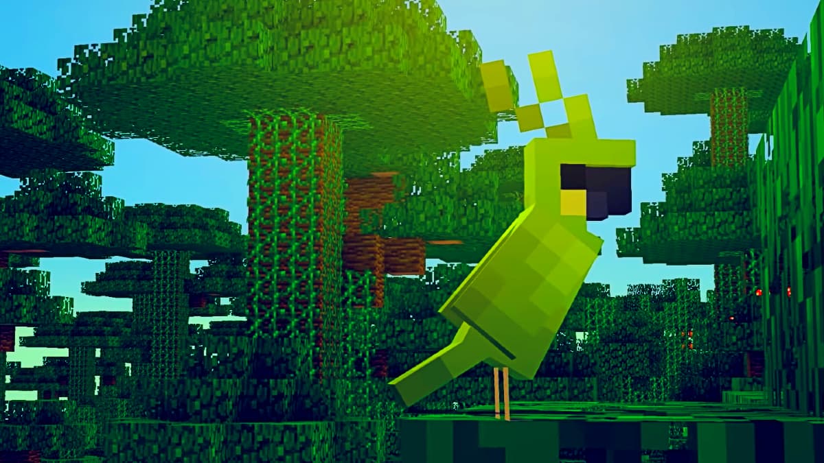 how to tame a parrot in minecraft jungle forest