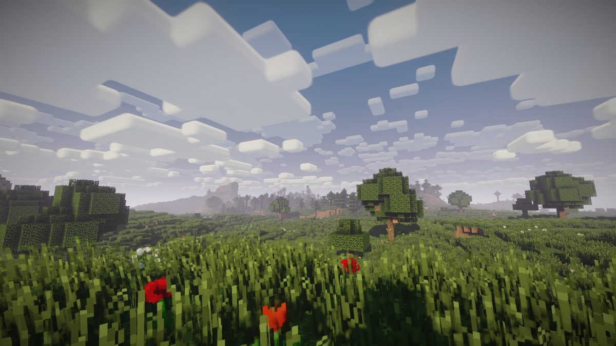 Nostalgia Shader Minecraft : Planície e flores