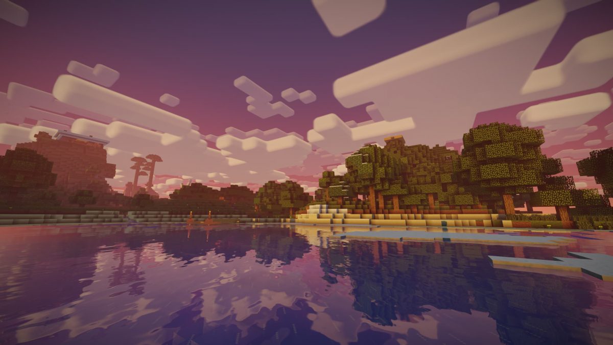Nostalgia Shader Minecraft : Reflejo del sol en el agua