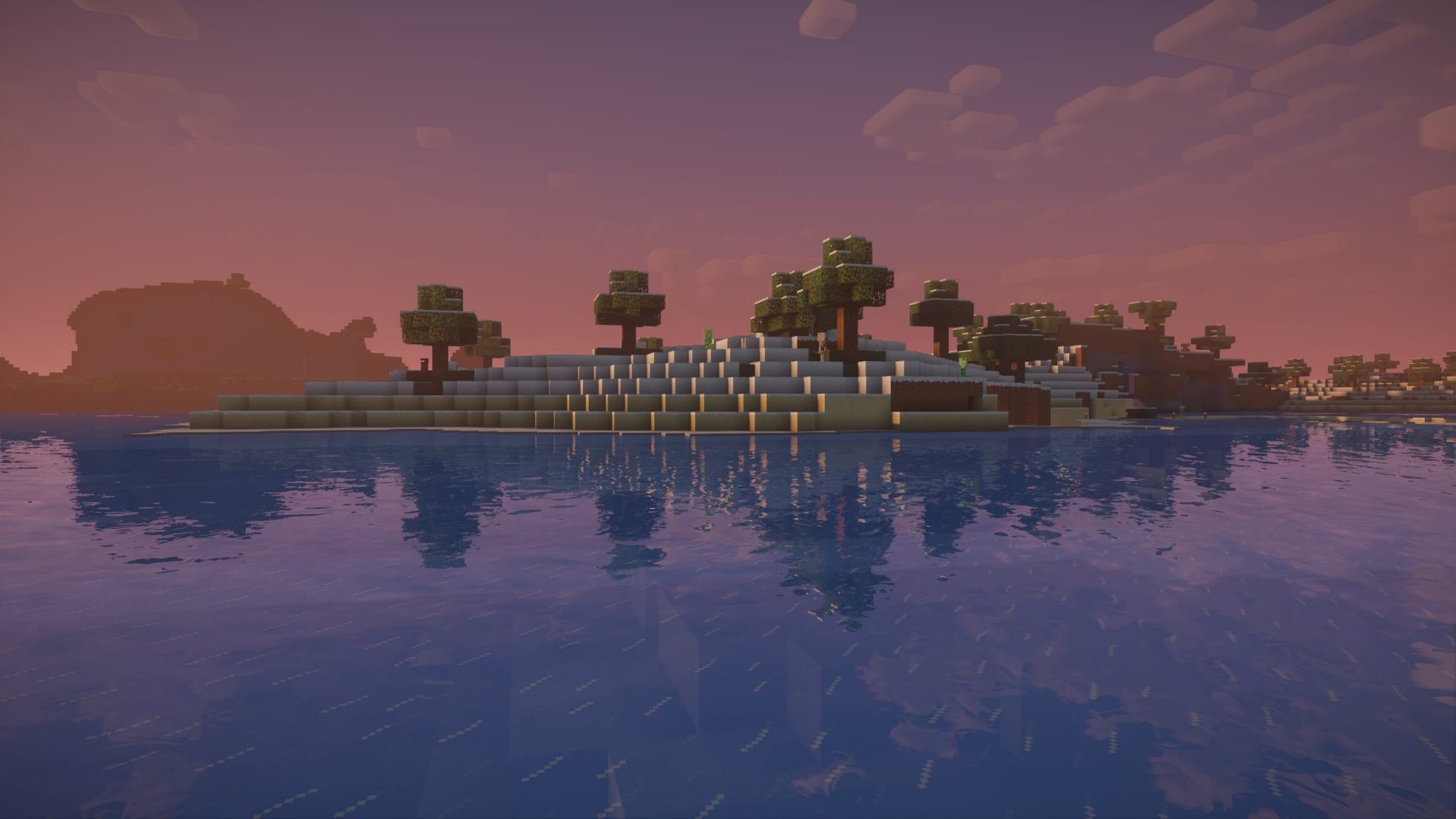 Nostalgia Shader : Wasser vor einer Sandbank