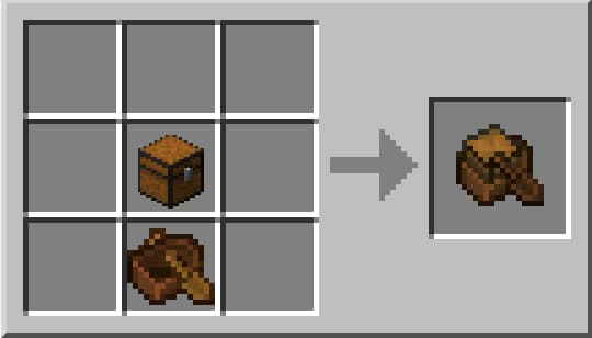 Craft Boat with chest minecraft