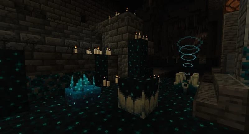 sculk Tiefes Dunkel Minecraft Biome
