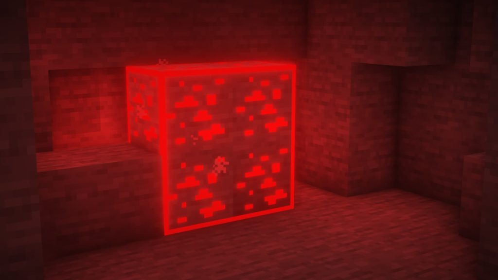 Redstone texture with Visible Ores texture pack