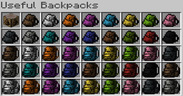 bolsa de color useful Backpacks