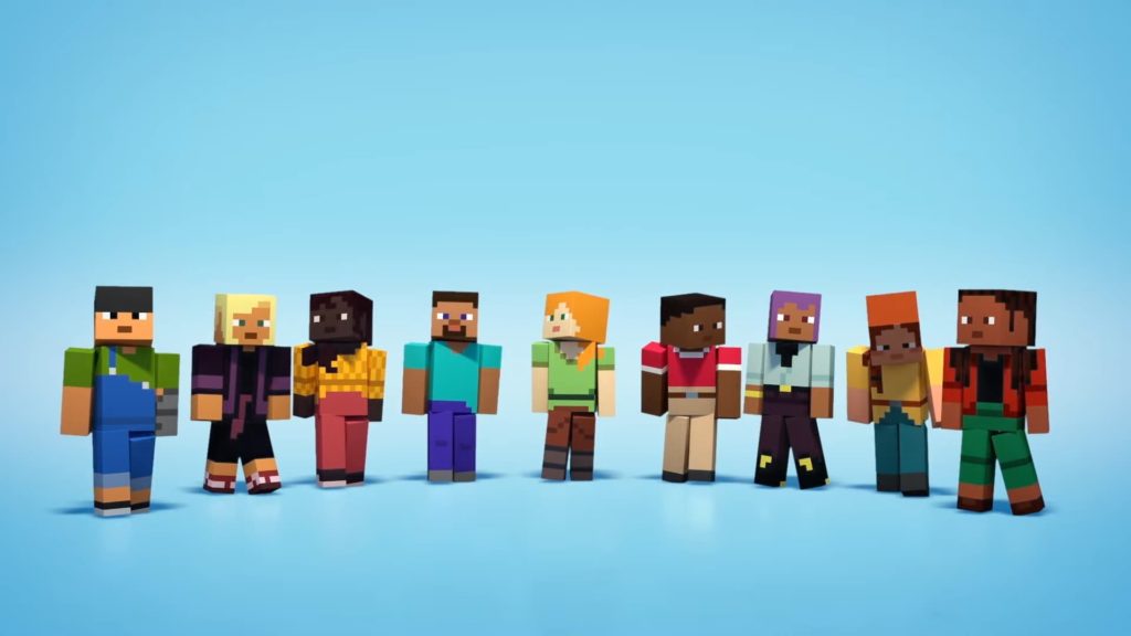 Neue Skins als Standard minecraft