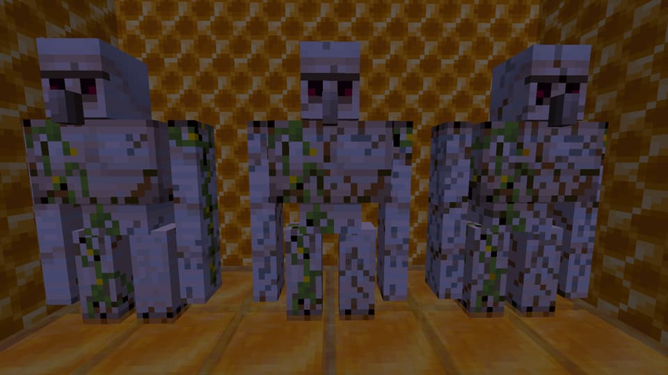 Cracked texture of the iron golem