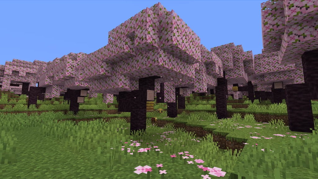 cherry grove minecraft