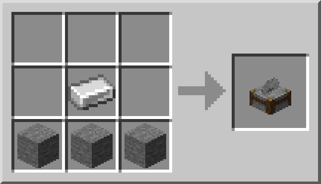 Stonecutter craft in Minecraft