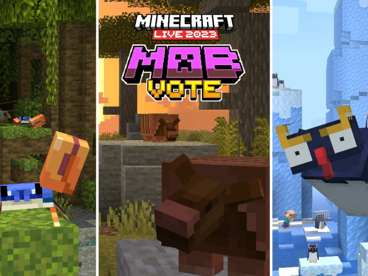 Minecraft Live 2023: Vote no tatu!