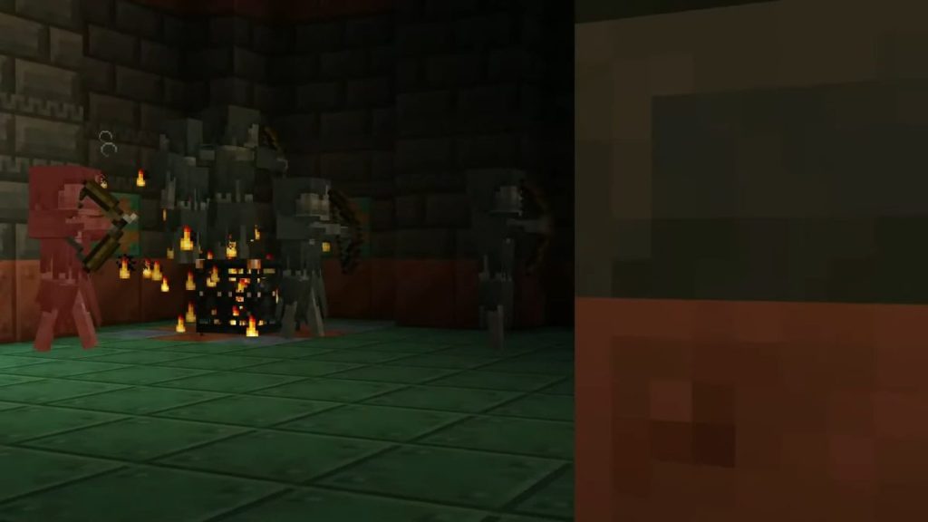 Minecraft Trial Spawner, der Wanderer erzeugt