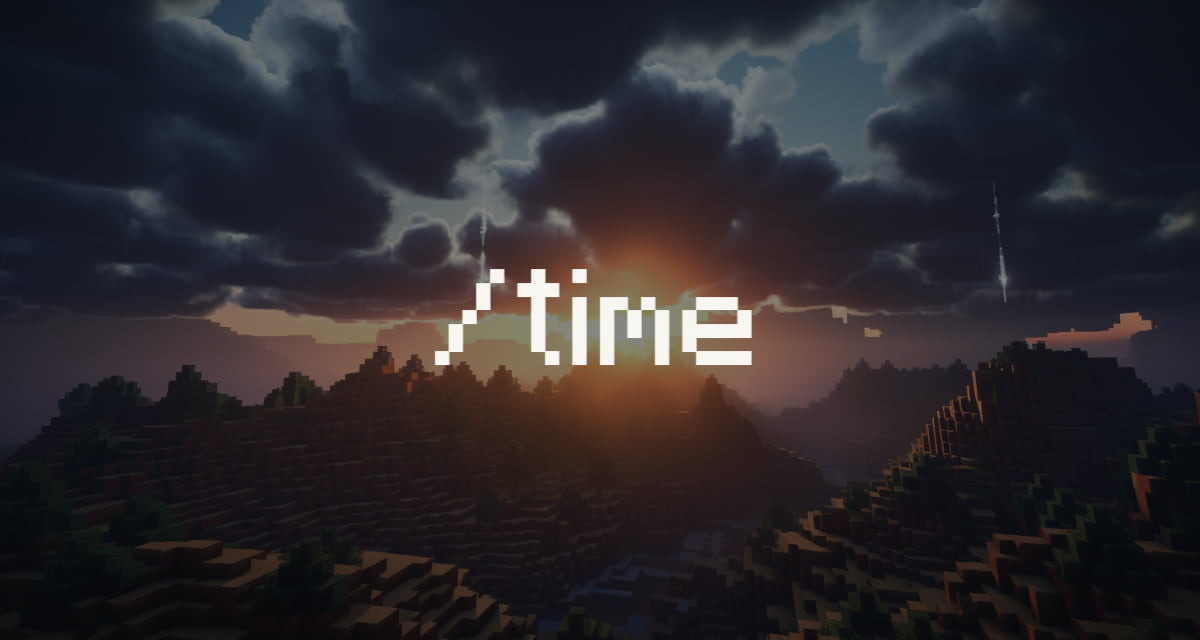 ¿ Cómo se utiliza el comando /time en Minecraft ?